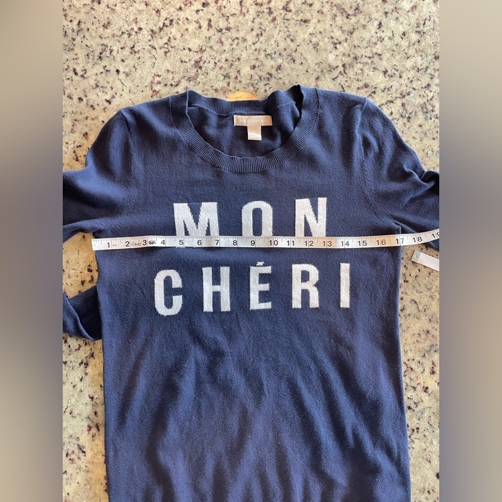 Women's BR Mon Cheri 100% cotton lightweight sweater size small - Picture 4 of 4